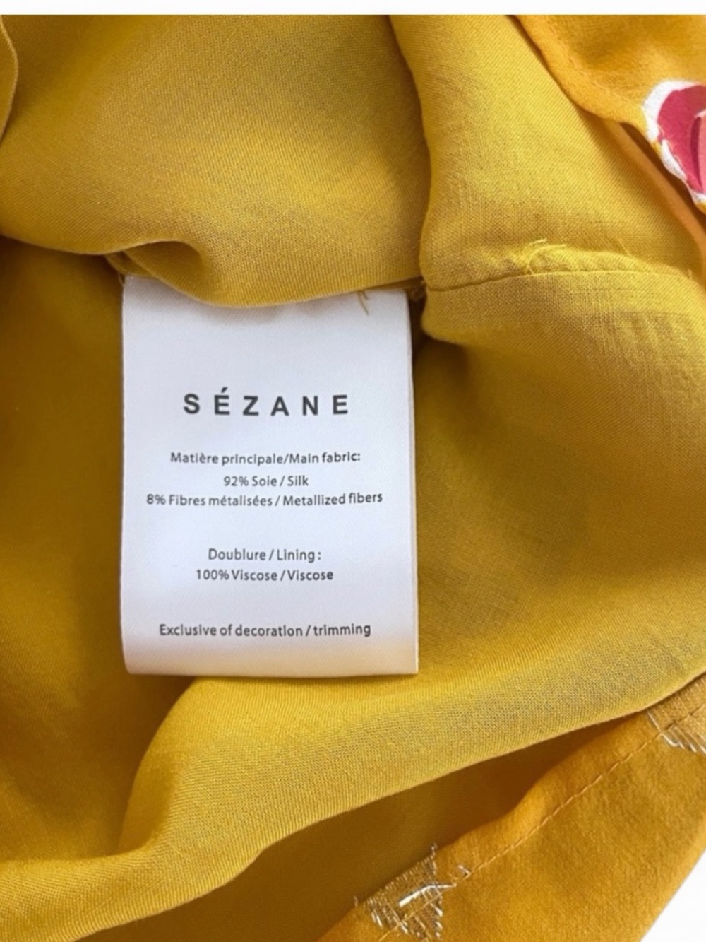 Sezane Adelie One Shoulder Silk Blouse - Picture 9 of 9